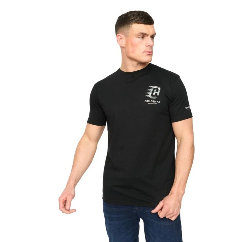 Crosshatch Mens Winchamp T-Shirt / Black